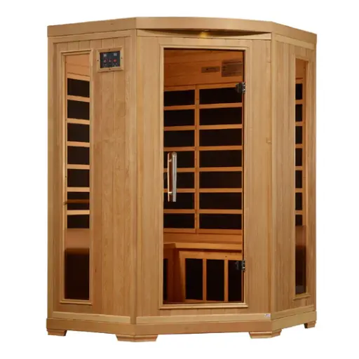 [P6‐H356‐02] Pro 6 Rebecca Near Zero EMF Far Infrared Sauna Tinted Glass 3 Person Heater-9 Carbon