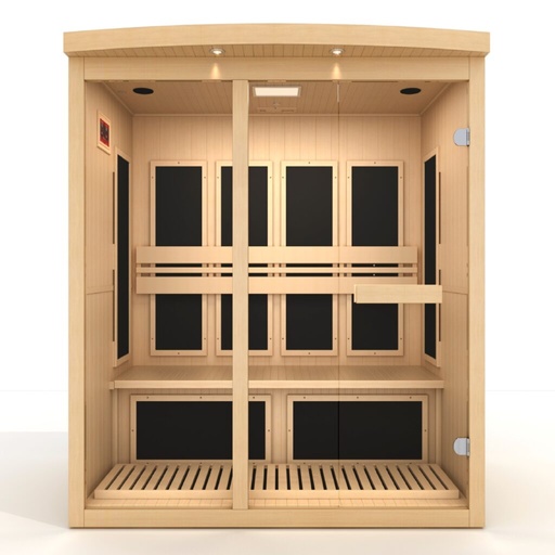 [P6‐5240‐01] Pro 6 P6‐5240‐01 Near Zero EMF Far Infrared Sauna 4 Person Clear Glass Heater- 9 Carbon