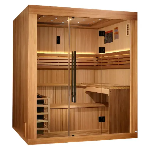 [GDI-7689-02] Osla Traditional Steam Sauna (6-Person Indoor or Covered Patio) 