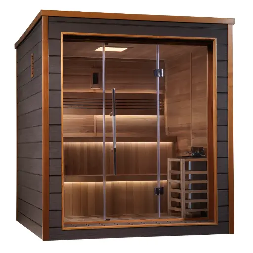 [GDI-8206-01] Bergen Traditional Steam Sauna (6-Person Outdoor-Indoor Model)    